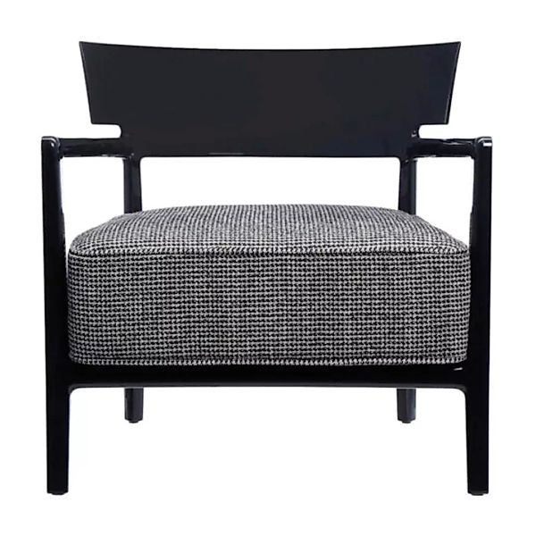 Kartell - Cara Fancy Sessel - schwarz-beige/Stoff Fancy/BxHxT 68x69x67cm/Ge günstig online kaufen