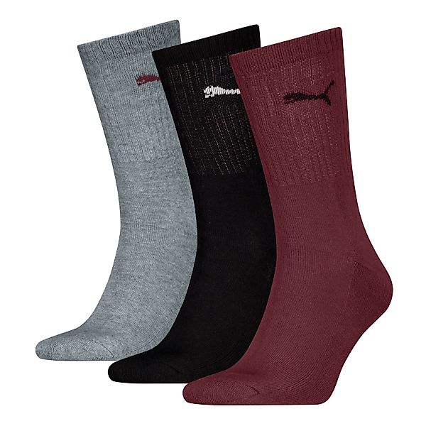 PUMA Socken "PUMA UNISEX CREW SOCK 3P", (3 Paar), mit farblichem Logo günstig online kaufen