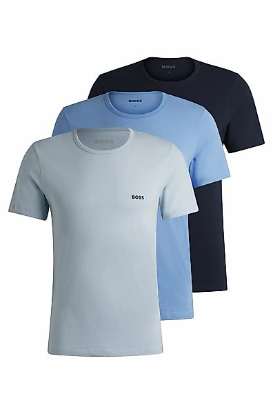 BOSS T-Shirt "TShirtRN 3P Classic", mit Logostickerei günstig online kaufen