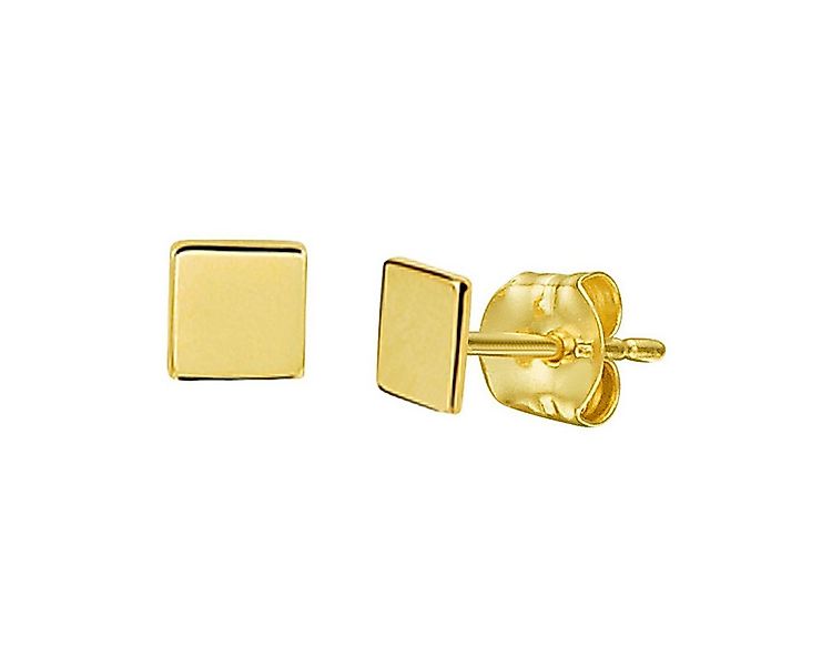 NICEANDnoble Paar Ohrstecker 585er Gelbgold kleine Ohrstecker Plättchen Qua günstig online kaufen