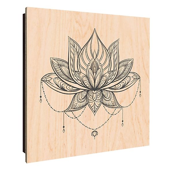 Banjado Großer Schlüsselkasten Holz 30x30cm Schwarz Scharnier Links 50 Hake günstig online kaufen