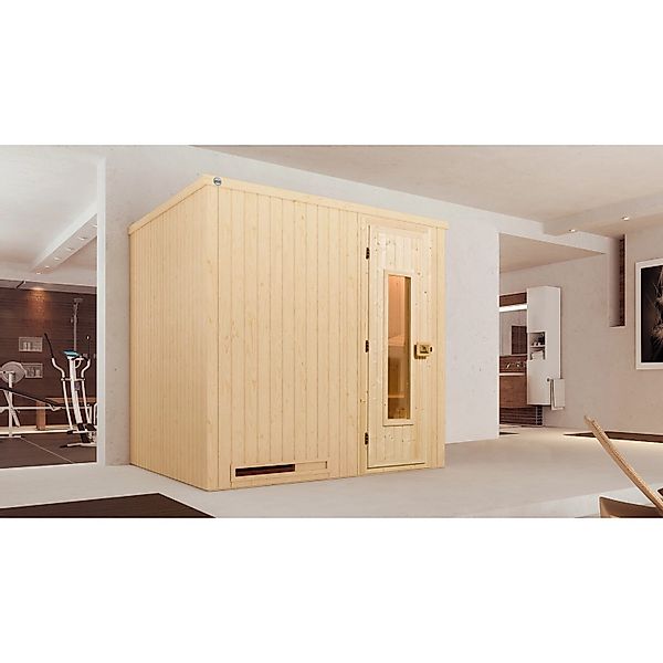 Weka Elementsauna Halmstad 2 Sparset 7,5 kW BioS Holztür günstig online kaufen