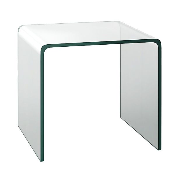 COSTWAY Couchtisch, Beistelltisch Glas, U-förmig, 45x45x41cm günstig online kaufen