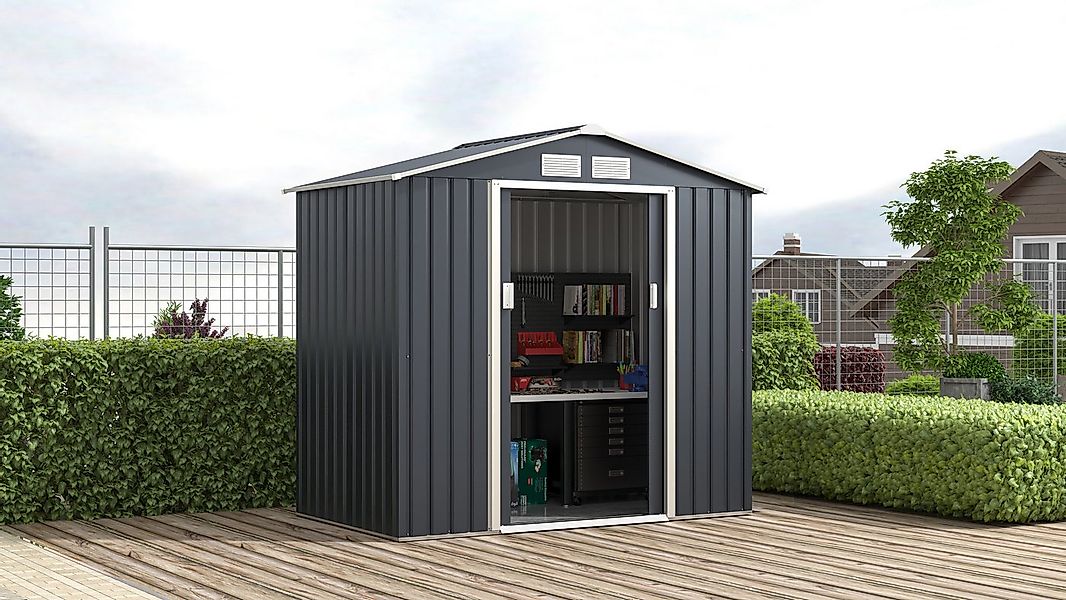 KONIFERA Gerätehaus Burgos, BxT: 213x131 cm, wetterfest und langlebig, nahe günstig online kaufen