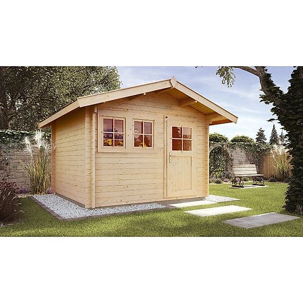 Weka Holz-Gartenhaus Satteldach Unbehandelt 370 cm günstig online kaufen