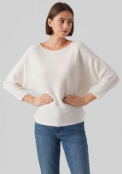Vero Moda 3/4 Arm-Pullover "VMNORA 3/4 BOATNECK BLOUSE NOOS", mit Fledermau günstig online kaufen