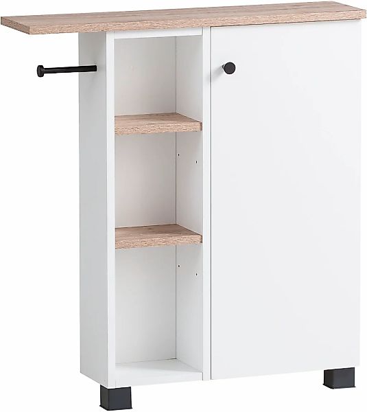 welltime Mehrzweckschrank "Balto, Breite 70 cm", Holzdekor mit fühlbarer St günstig online kaufen