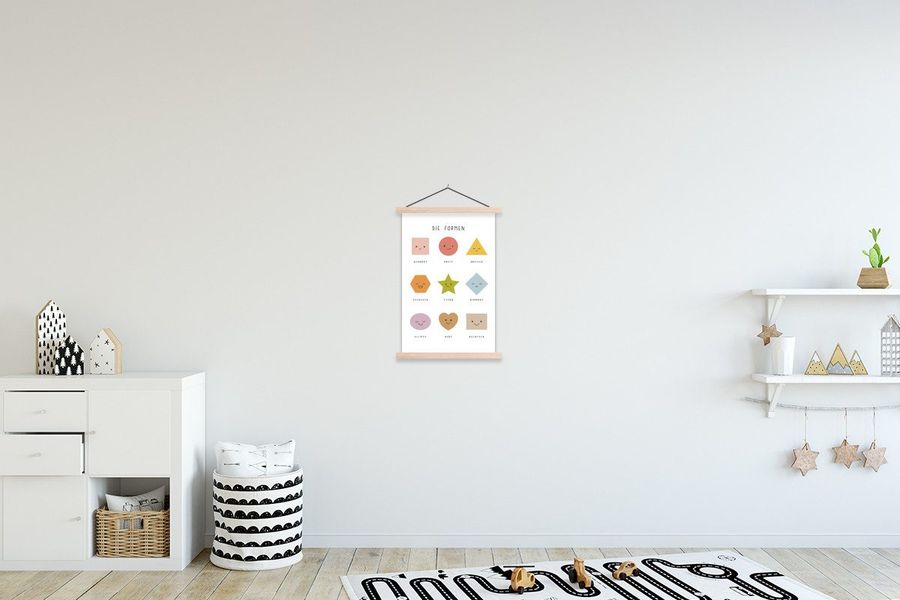 MuchoWow Poster Pädagogisch - Formen lernen günstig online kaufen