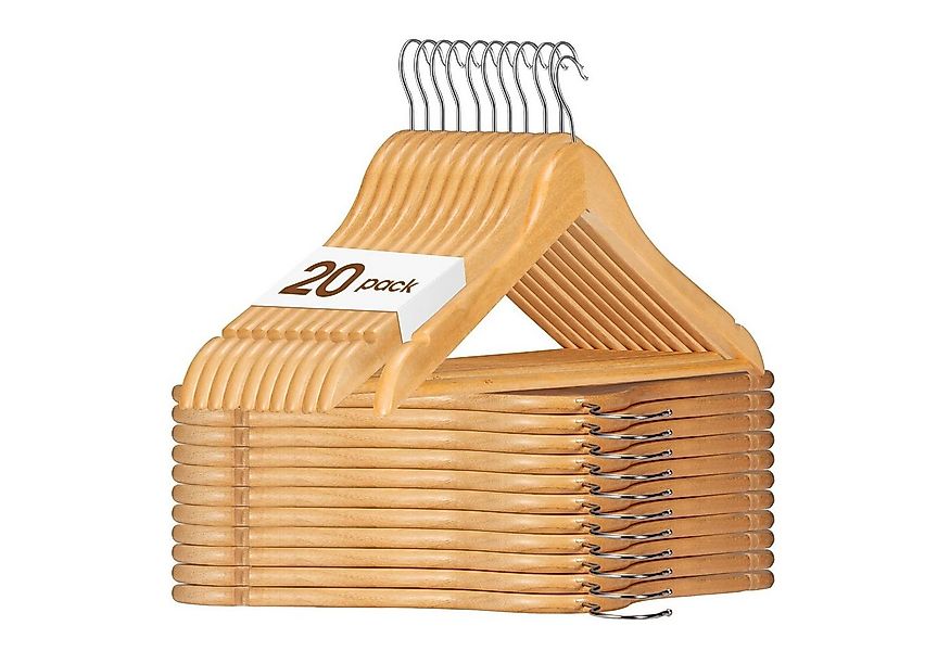 House Day Kleiderbügel Holz für Anzüge, rutschfest, (20-tlg), Kleiderbügel günstig online kaufen