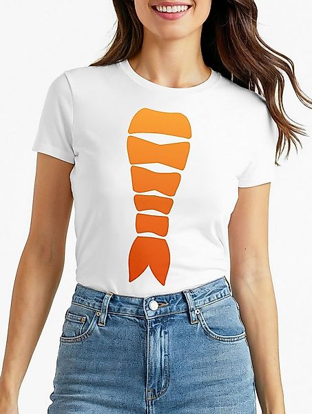 MoonWorks Print-Shirt Damen T-Shirt Sushi Kostüm Fasching Karneval Verkleid günstig online kaufen