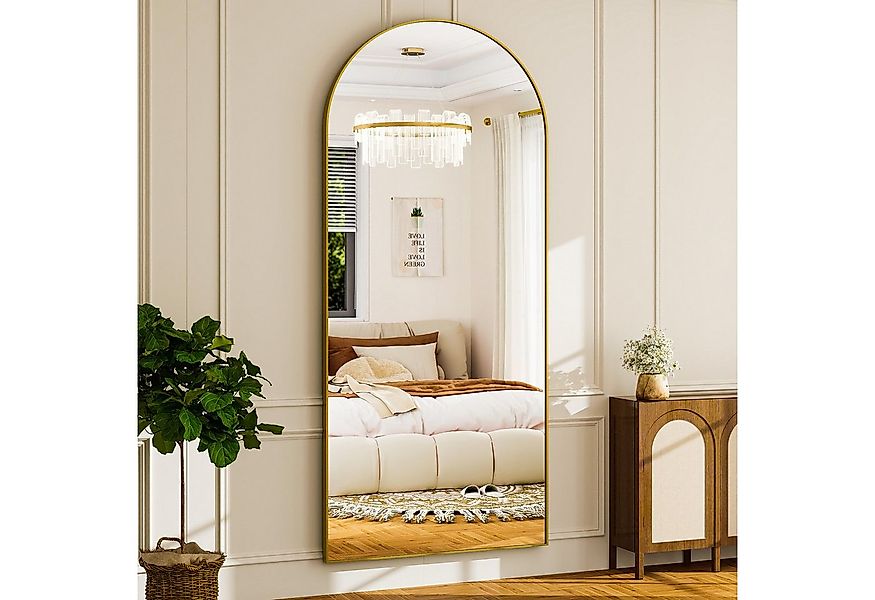 BEAUTYPEAK Standspiegel Bogenspiegel mit Alu-Rahmen (Wandspiegel erhältlich günstig online kaufen