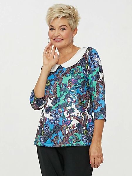 Belli Beaux Shirtbluse Sweatshirt elastisch (Set, 2-teilig) mit floralem Mu günstig online kaufen