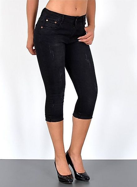 ESRA Caprijeans C15 High Waist Capri Jeans Damen, bis Übergröße / Plussize günstig online kaufen