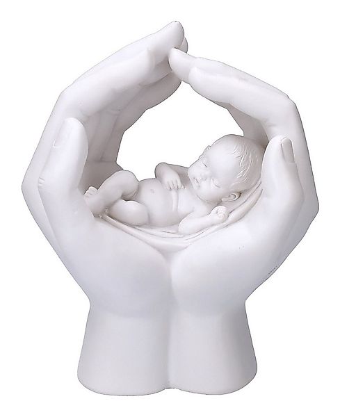 Figuren Shop GmbH Dekofigur Dekofigur - Hände mit Baby - Shelter - Dekorati günstig online kaufen