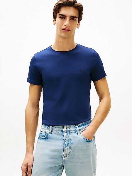 Tommy Hilfiger T-Shirt STRETCH SLIM FIT unifarben, casual, slim fit, Baumwo günstig online kaufen