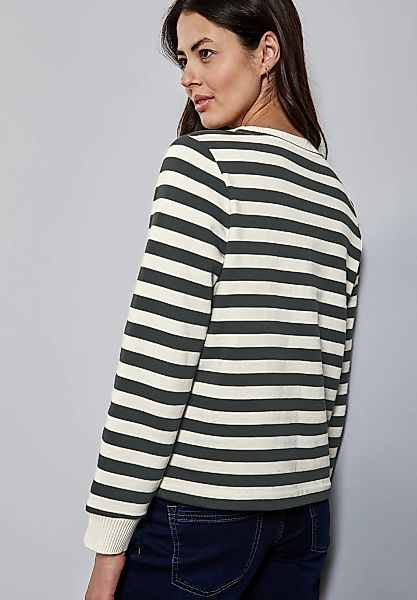 STREET ONE Sweater im Streifen-Look günstig online kaufen