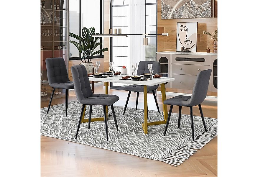 Flieks Essgruppe, (5-tlg), Esstisch mit 4 Stühlen Set Küchetisch Esszimmers günstig online kaufen