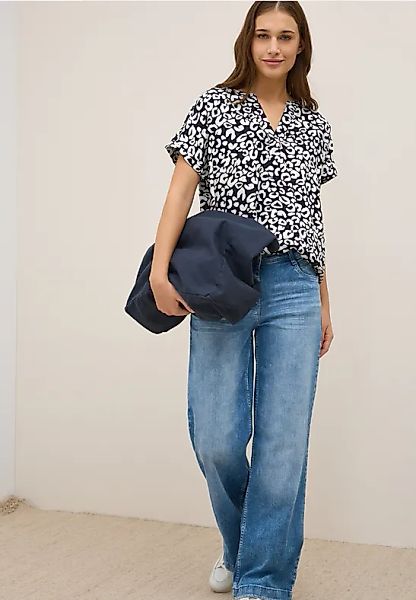 Leo Split Neck Bluse günstig online kaufen