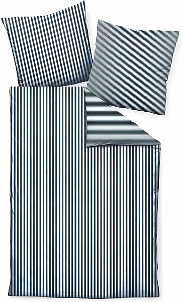 Janine Wendebettwäsche "modernclassic 3912, 100% Baumwolle" 2 Stk. mit Reiß günstig online kaufen