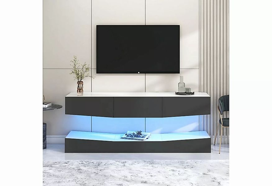 REDOM TV-Schrank LED TV Lowboard,Wandmontierter,TV-Ständer (Wand befestigte günstig online kaufen