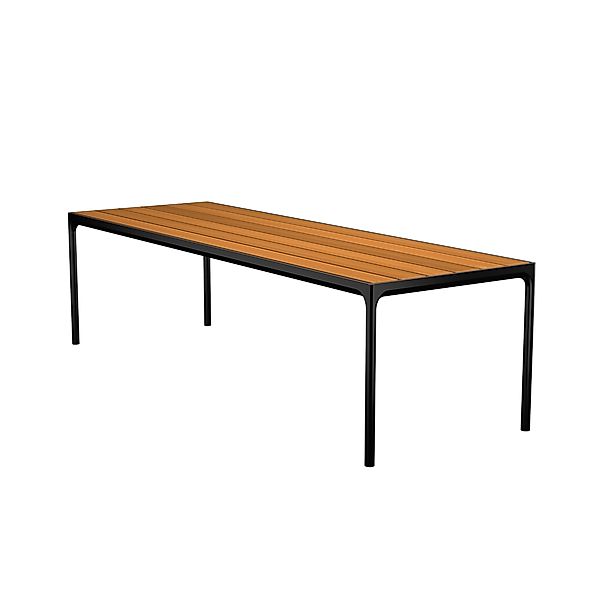 Outdoor Esstisch Four - schwarzes Gestell 270 x 90 cm günstig online kaufen