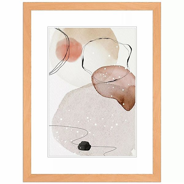 WANDStyle Bilderrahmen H300 aus Massivholz in Apricot 40 x 50 cm im Stil Mo günstig online kaufen