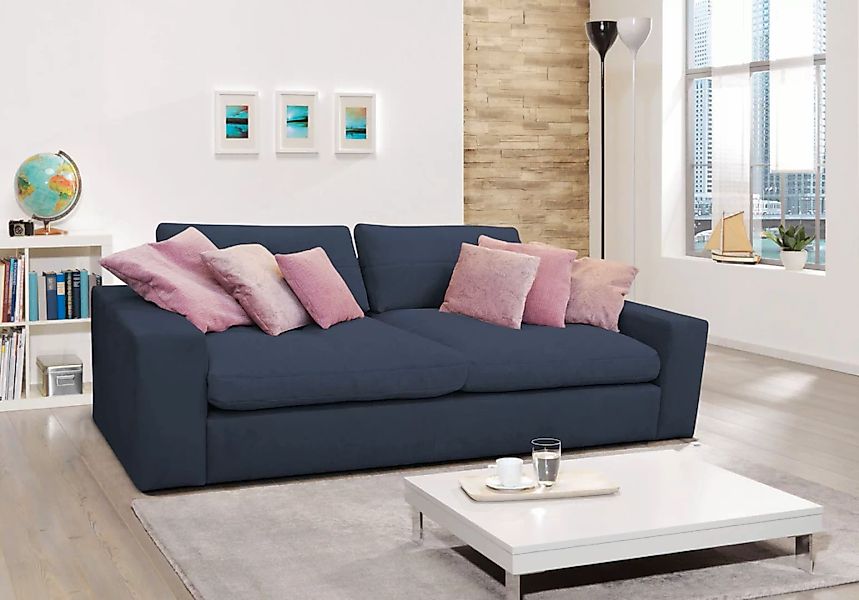 alina Big-Sofa "Sandy", 266 cm breit und 123 cm tief, in modernem Cordstoff günstig online kaufen