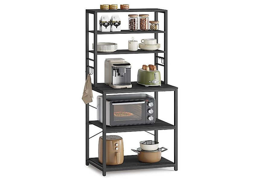 VASAGLE Standregal, Küchenregal mit 6 Haken, 40 x 60 x 167 cm(TxBxH) günstig online kaufen