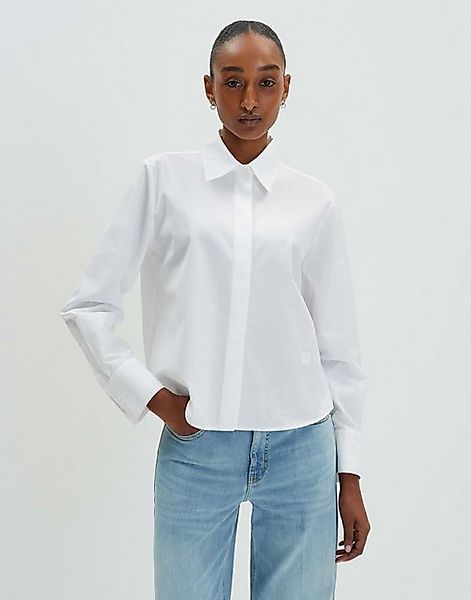 someday Langarmbluse Langarmbluse ZANDRINA Loose aus Baumwollpopeline günstig online kaufen