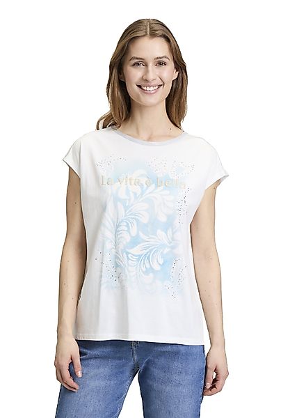 Cartoon Kurzarmshirt "Cartoon Damen Rundhals-Shirt mit Placement", (1 tlg.) günstig online kaufen