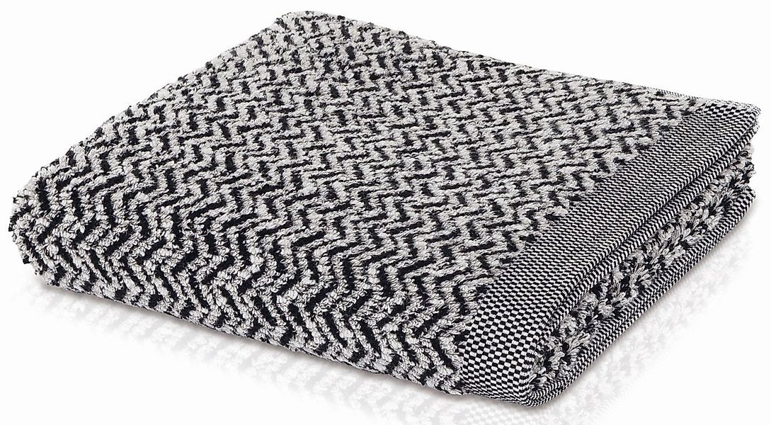 Möve Handtuch Brooklyn, Walkfrottier (1-St), mit Zick-Zack-Muster, Made in günstig online kaufen