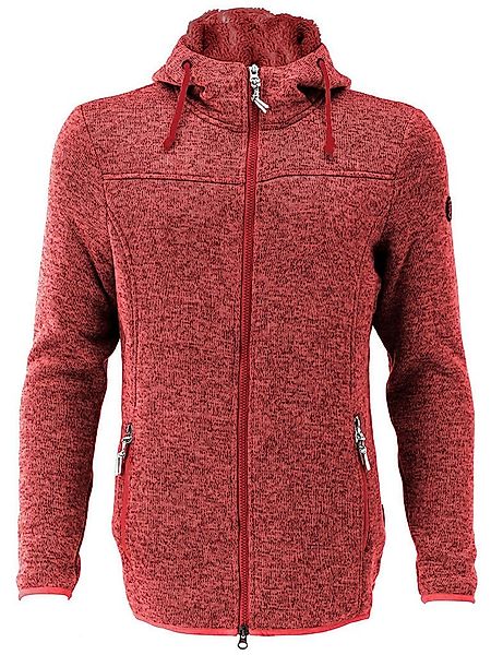 Blue Wave Fleecejacke Damen Strickfleece-Jacke Meike mit Kapuze und Teddy-F günstig online kaufen