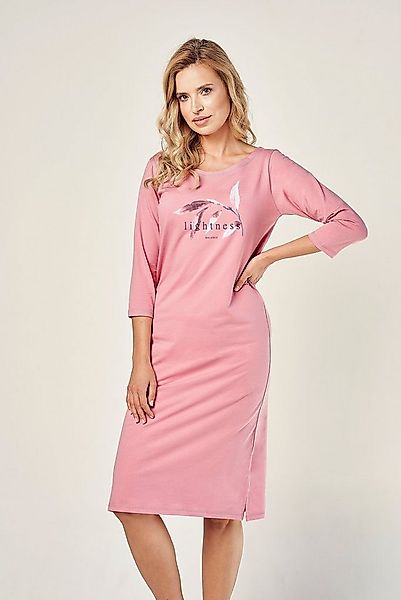 Mademoiselle Sommeil Nachthemd mit 3/4 Ärmeln und Motivdruck günstig online kaufen