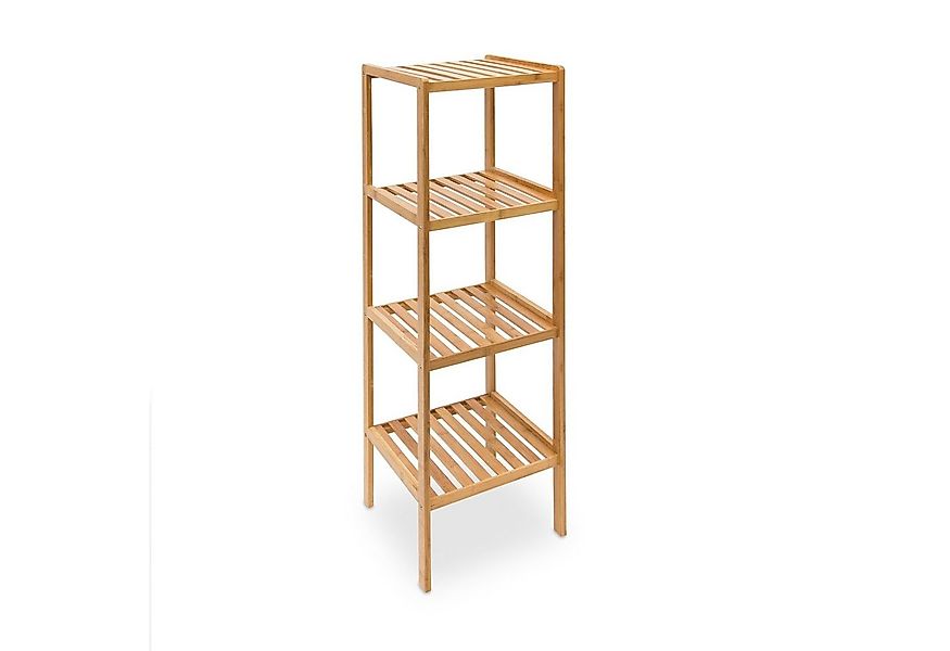 relaxdays Badregal Bambus mit 4 Ablage günstig online kaufen