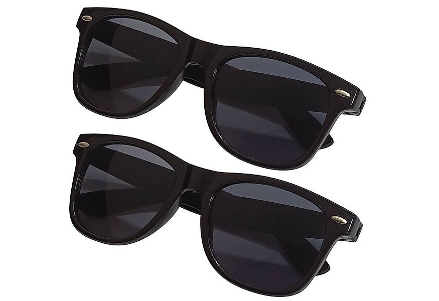 TSB Werk Sonnenbrille 1-10 Sonnenbrille Pilotenbrille Retro Nerd Horn (2-St günstig online kaufen