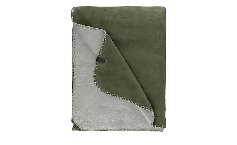 SCHÖNER WOHNEN Kollektion Wohndecke  Favorit ¦ grün ¦ Baumwollmischgewebe ¦ günstig online kaufen