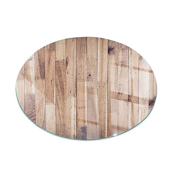 Tulup Glasplatte für Kamin Holzbrett im Layout Kaminofen Glas Bodenplatte R günstig online kaufen