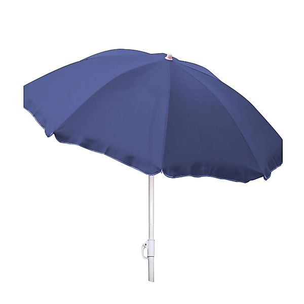 Lex Sonnenschirm Knickbar Ø 1,8 m Garten Balkon Strand Schirm UV30+ Blau günstig online kaufen