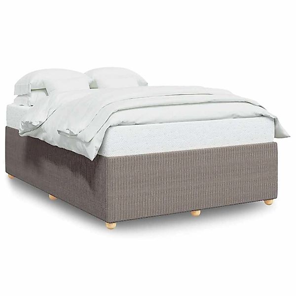 vidaXL Bettgestell ohne Matratze Taupe 140x190 cm Stoff 3284939 günstig online kaufen