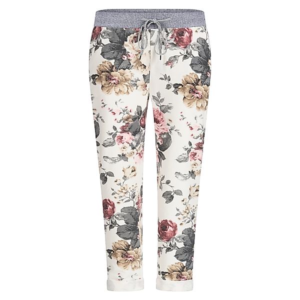 Mississhop Chinohose Damen Hose Blumen Jogginghose günstig online kaufen