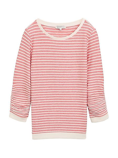 TOM TAILOR Denim Sweatshirt (1-tlg) Drapiert/gerafft günstig online kaufen