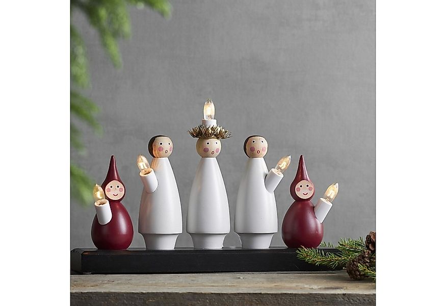 STAR TRADING Fensterleuchter Fensterleuchter Lucia Chor 5flammig warmweiße günstig online kaufen