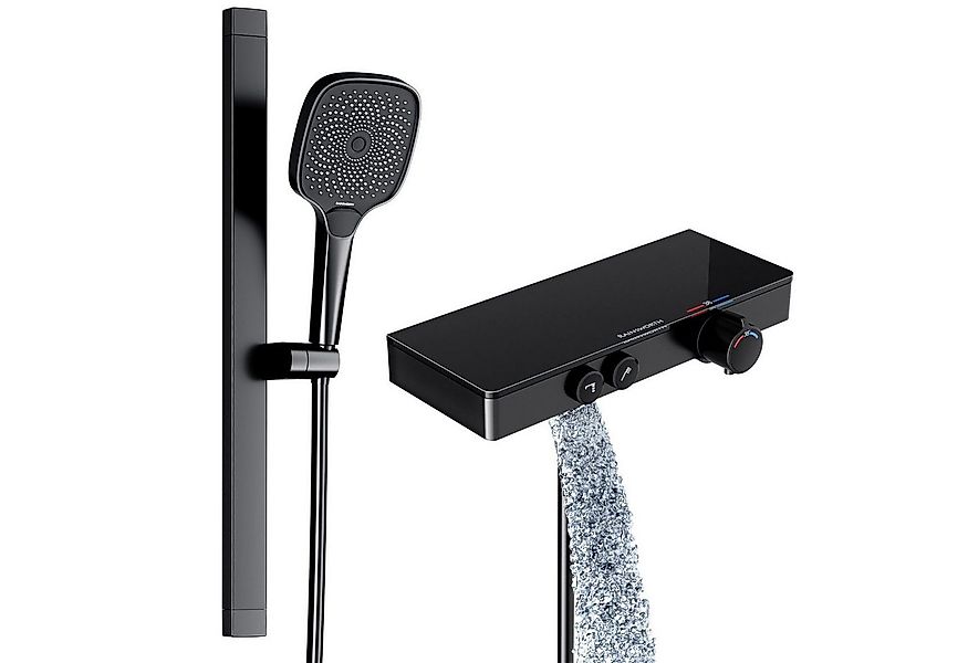 Rainsworth Duschsystem mit Thermostat und Glasablage, 3 Strahlart(en), 26x2 günstig online kaufen