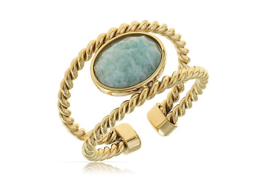 Made by Nami Fingerring Gold Damen mit Edelstein aus Chirurgischem Edelstah günstig online kaufen