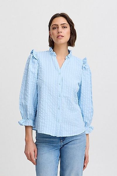 Ichi Kurzarmbluse IXSANJA MS Bluse mit Rüsschen günstig online kaufen