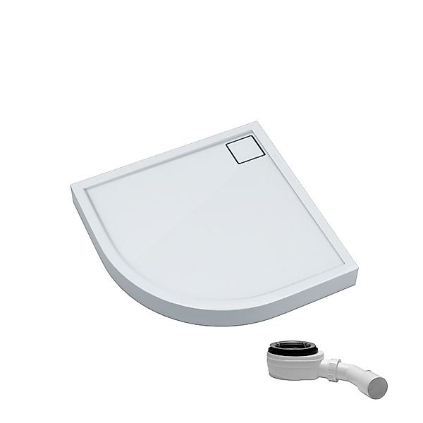 Aquabad® Duschwanne Komplettset FINCA, Viertelkreis, Acryl, günstig online kaufen