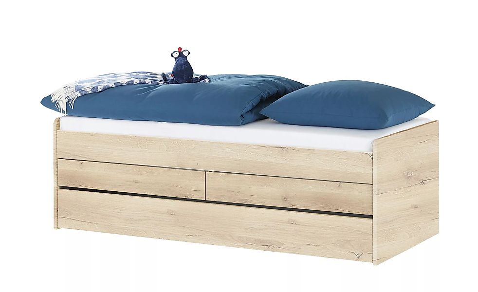 Duobett mit Stauraum  Grow Up - holzfarben - 97 cm - 66 cm - Betten > Bettg günstig online kaufen