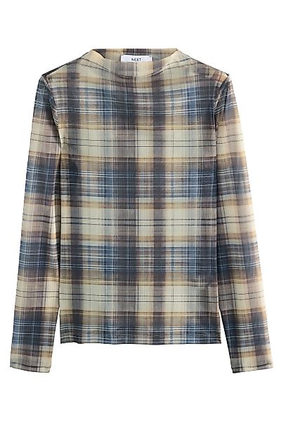 Next Langarmshirt Hochgeschlossenes Mesh-Oberteil mit langen günstig online kaufen