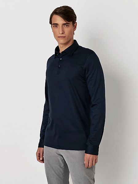 DESOTO Langarm-Poloshirt "Essential Polo Kent 1/1", Mit Rundhalsausschnitt günstig online kaufen