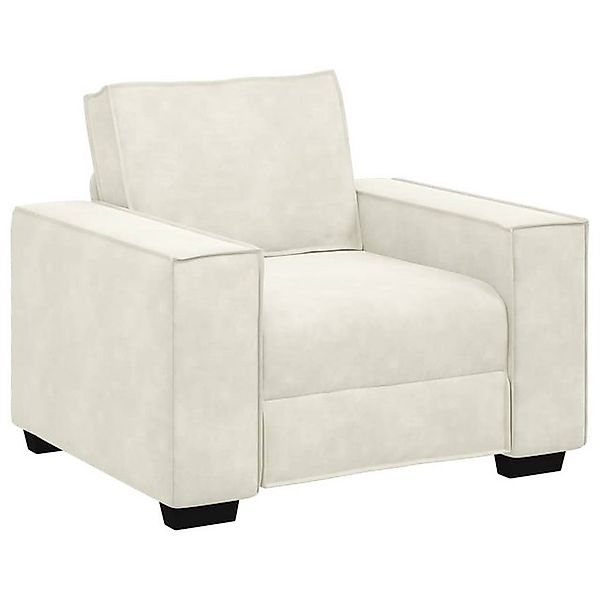 vidaXL Sofa Sessel Creme 59 cm Samt günstig online kaufen